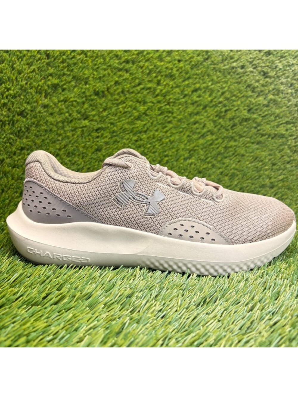 Under Armour Charged Surge 4 Mens Size 9 Brown Athletic Running Shoes Sneakers